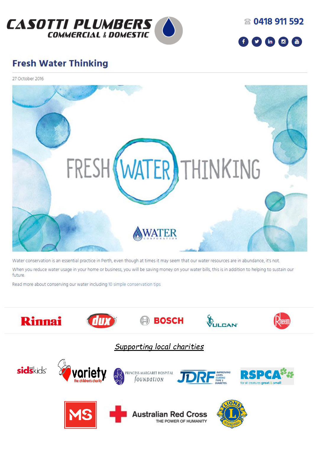 Fresh Water Thinking