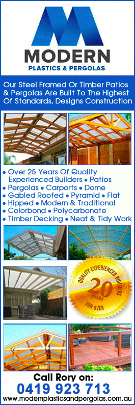 Modern Plastics Pergolas Patio Builders South Perth