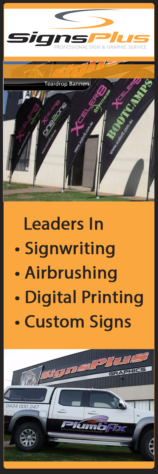 Sign Plus Graphics Pty Ltd Signwriters 6 Mortimer Pl, Wagga Wagga NSW