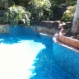 The  pool now is water tight and the Caribbean pool liner brings the pool back to life.