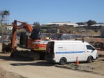 Vehikool Automotive - Our On Site Service Van Fixing the Air Conditioning on an Hitachi Excavator