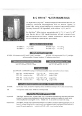 Big White/Blue Sediment Filters