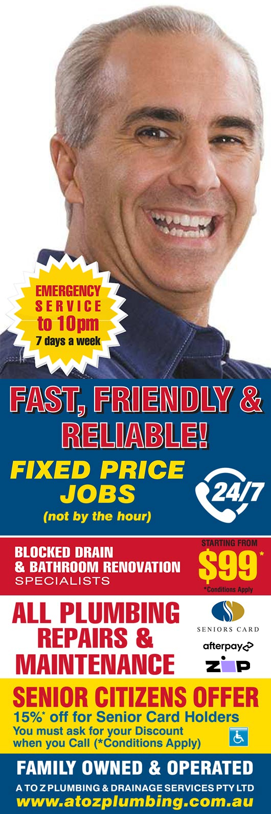 A to Z Plumbing & Drainage Services Pty Ltd - Promotion