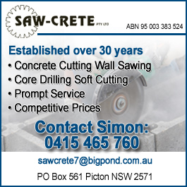 Saw-Crete Pty Ltd - Promotion