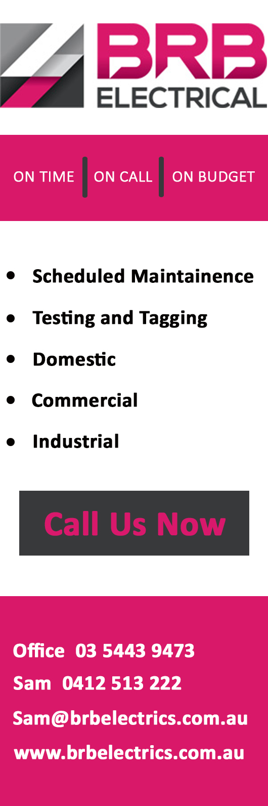 B.R.B. Electrical Contractor & Services - Promotion