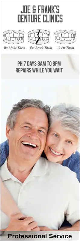 Joe & Frank's Denture Clinics - Promotion