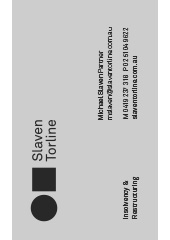 Michael Slaven Business Card
