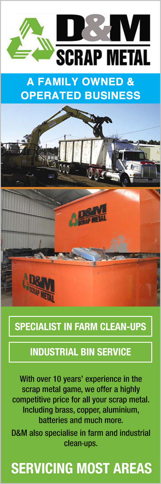 D & M Scrap Metal Scrap Metal Merchants Junee Yellow Pages®