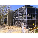 Architectural facade structure.