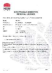 Non Friable Asbestos Removal