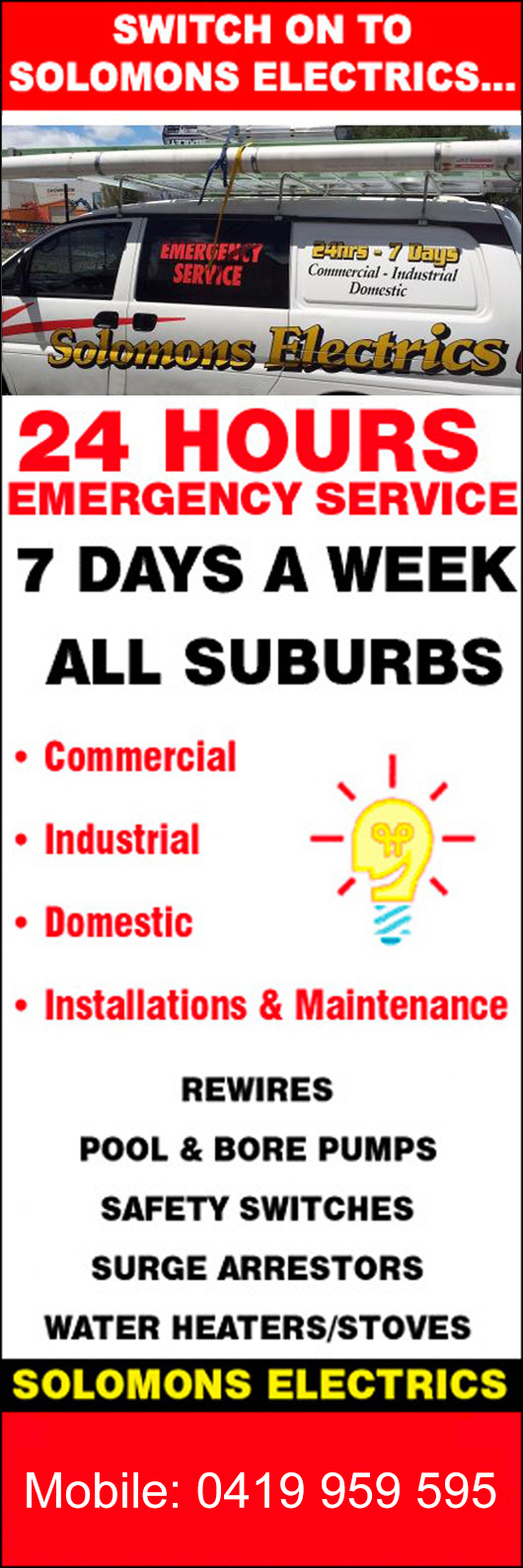 Solomons Electrics - Promotion
