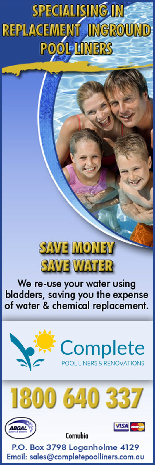 Complete Pool Liners & Renovations Pty Ltd - Promotion