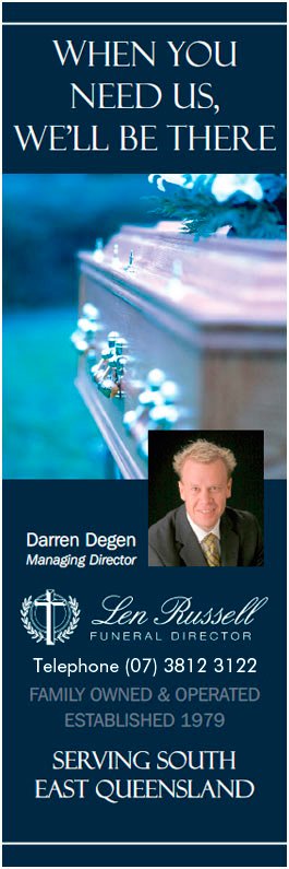 Len Russell Funeral Director - Promotion
