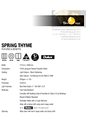 Spring Thyme Features