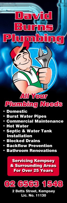 BURNS DAVID Plumbing - Promotion