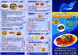 Take Away Menu