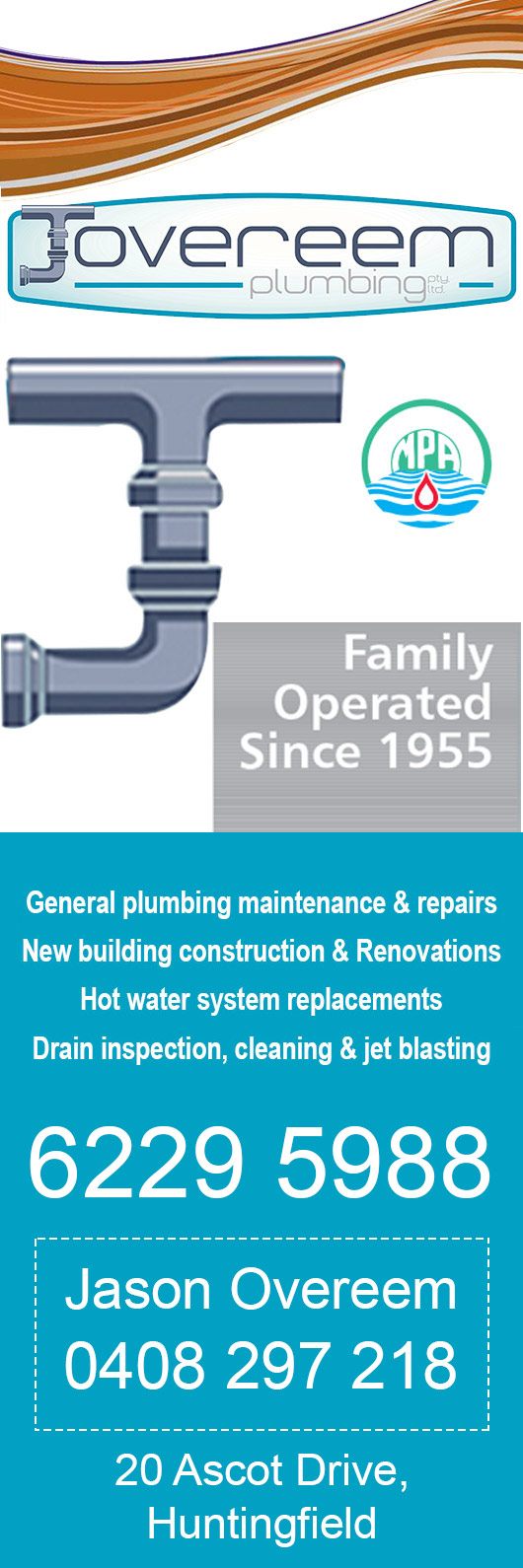 J Overeem Plumbing Pty Ltd - Promotion