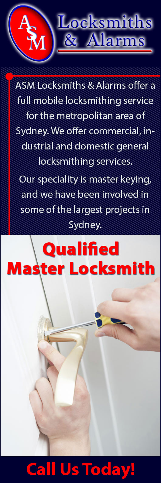 ASM Locksmiths & Alarms Face - Promotion