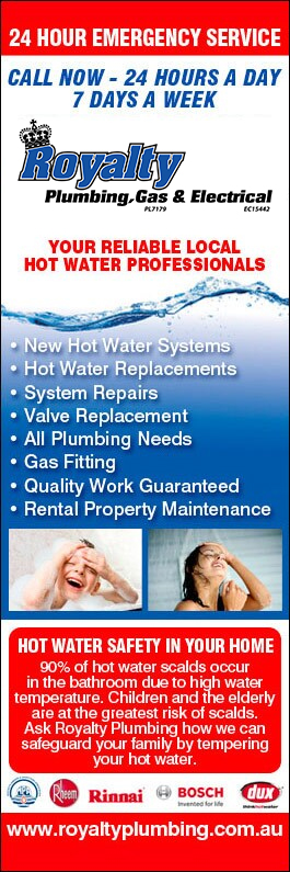 Royalty Plumbing, Gas & Electrical - Promotion