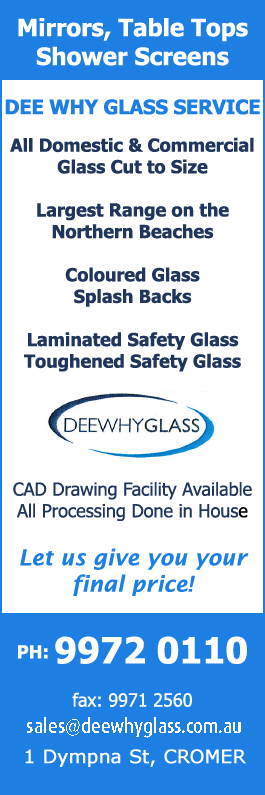 Dee Why Glass Service - Promotion