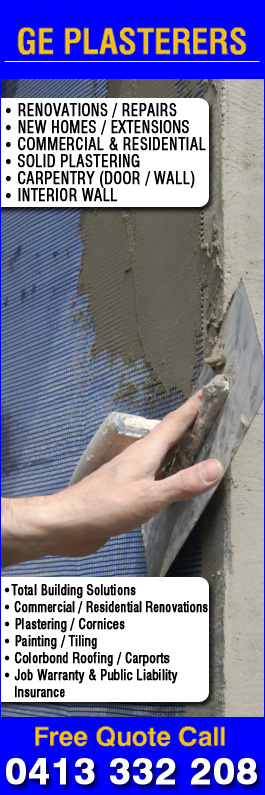 GE Plasterers - Promotion