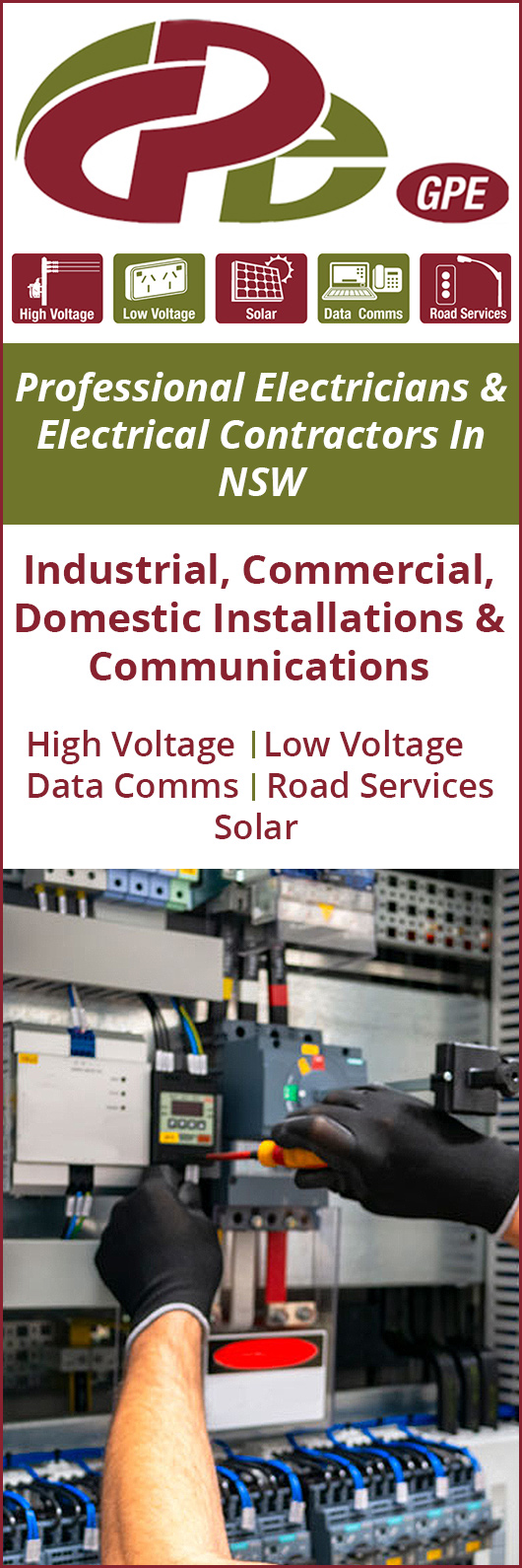 GPE Electrical & Communications Contractor Pty Ltd Electricians