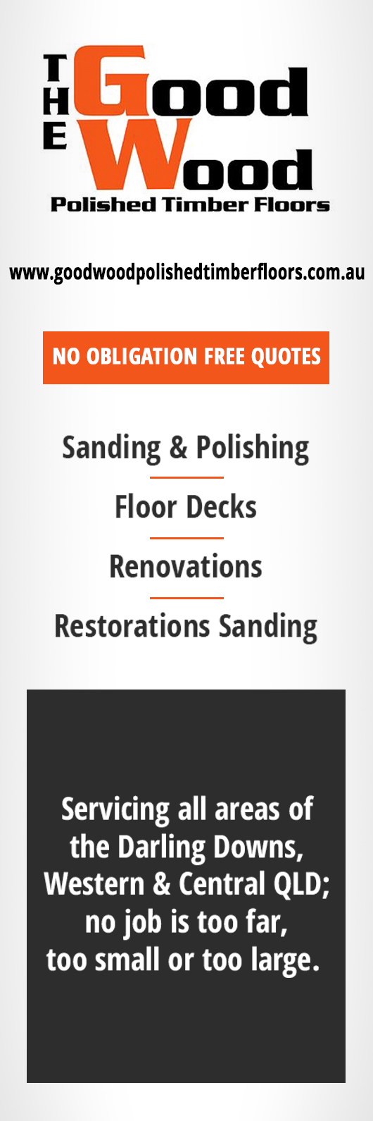 The Good Wood Polished Timber Floors - Promotion