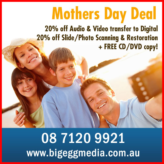 This Mothers Day get 20% off Transferring your Video to DVD.