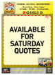 Available For Saturday Quotes