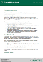 Taxes And Deceased Estates