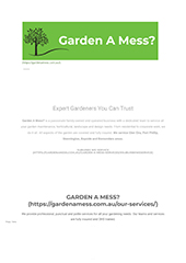 Garden A Mess