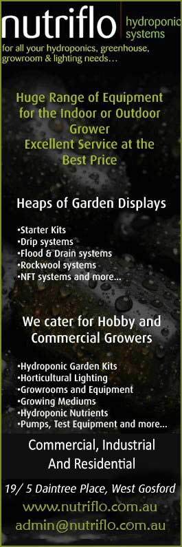 Nutriflo Hydroponic Systems Hydroponics Hydroponic Equipment 19 5 Daintree Pl West Gosford