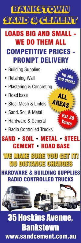 Bankstown Sand & Cement - Promotion