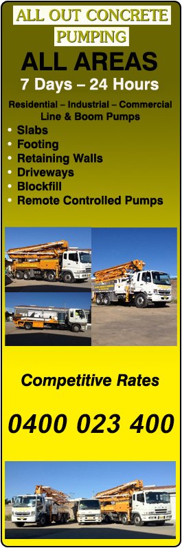 All Out Concrete Pumping - Promotion