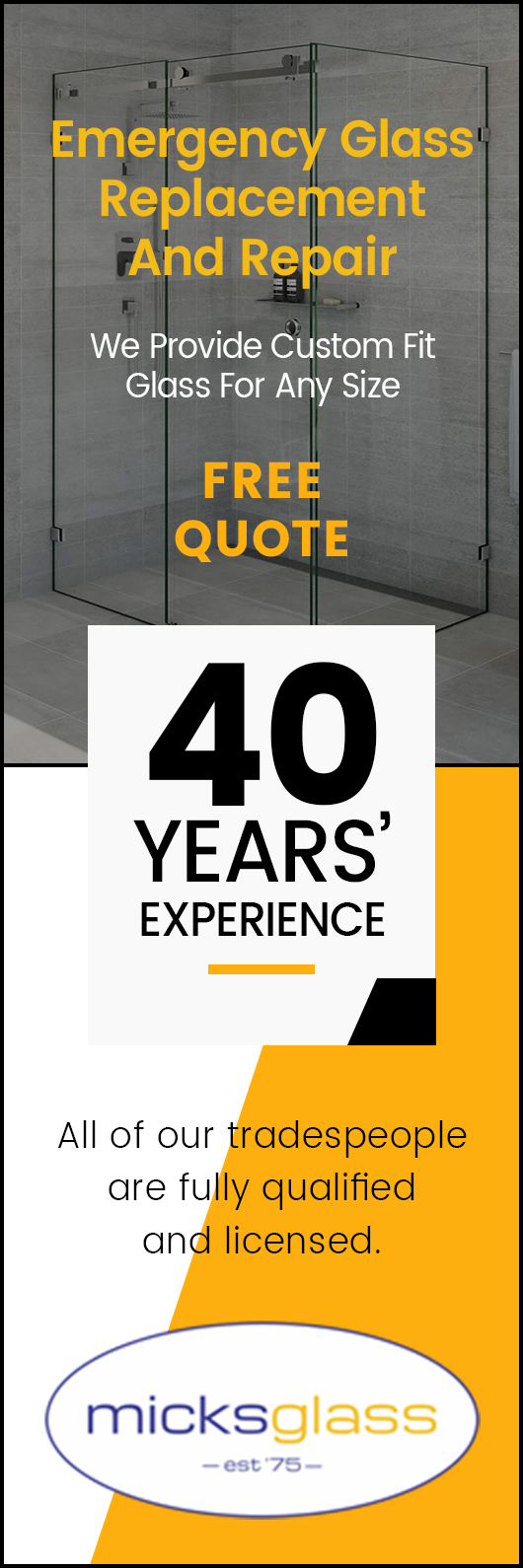 Micks Glass & Glazing Service Pty Ltd - Promotion
