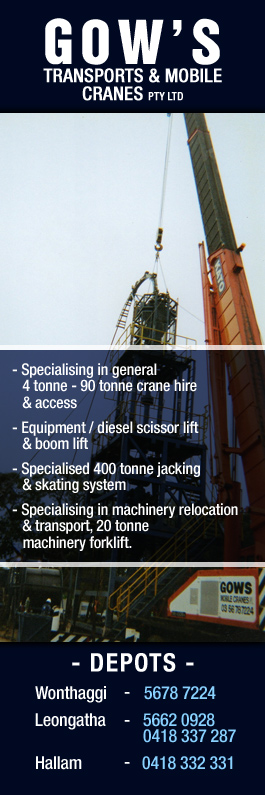 Gow's Transports & Mobile Cranes Pty Ltd - Promotion