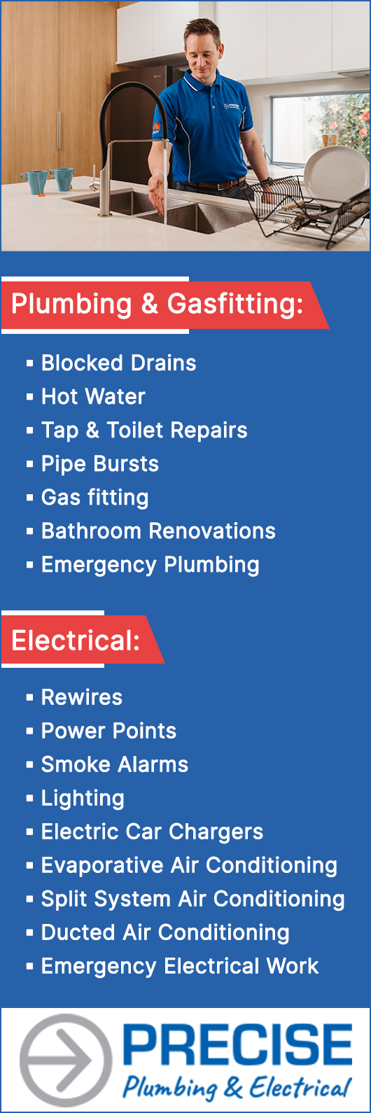 Precise Plumbing & Electrical Adelaide - Promotion