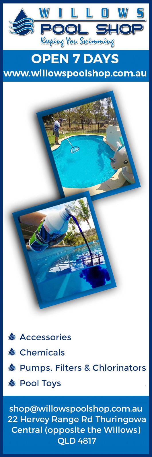 Willows Pool Shop - Promotion