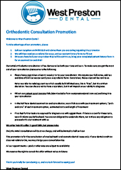 Orthodontic Promotion
