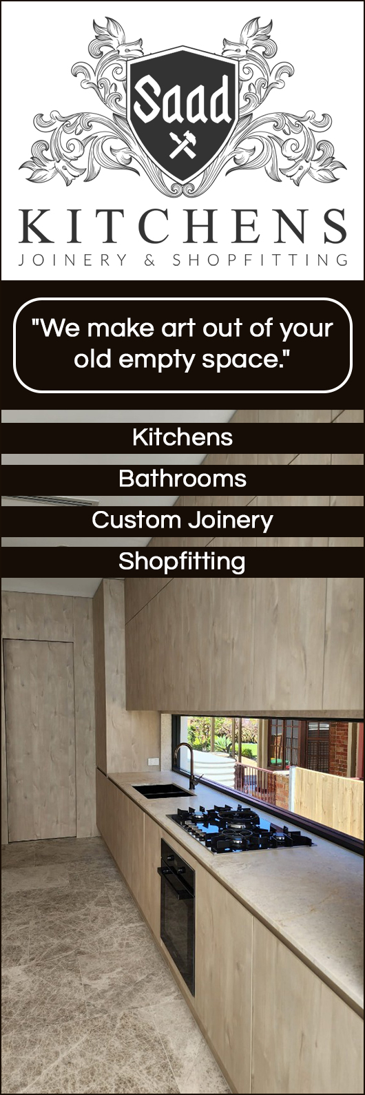 Saad Kitchens and Joinery - Promotion