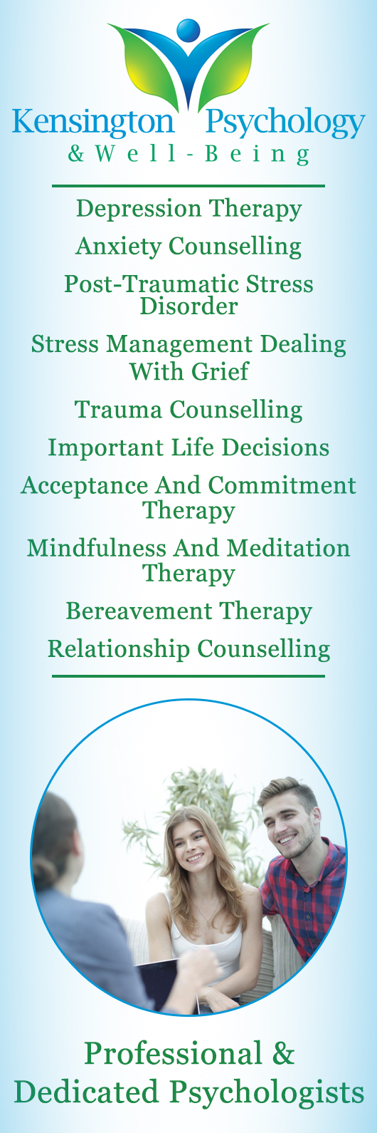 Kensington Psychology and Well-Being Pty Ltd - Promotion