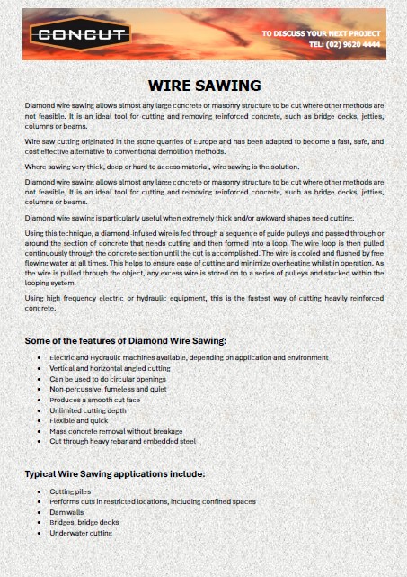 Wire Sawing