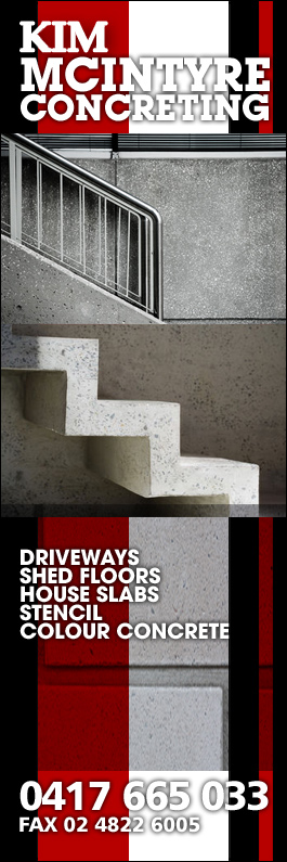 Kim McIntyre Concreting - Promotion