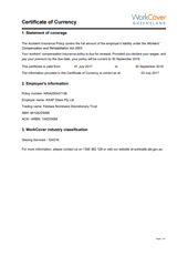 Workcover QLD 2018