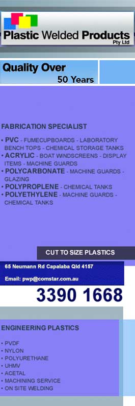 Plastic Welded Products Pty Ltd - Promotion