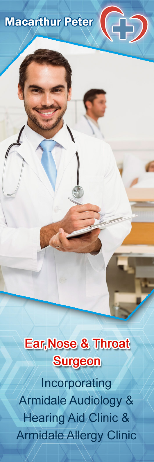 Macarthur Peter Otolaryngology (Ear, Nose & Throat) 126 Markham St, Armidale NSW 2350 Yellow