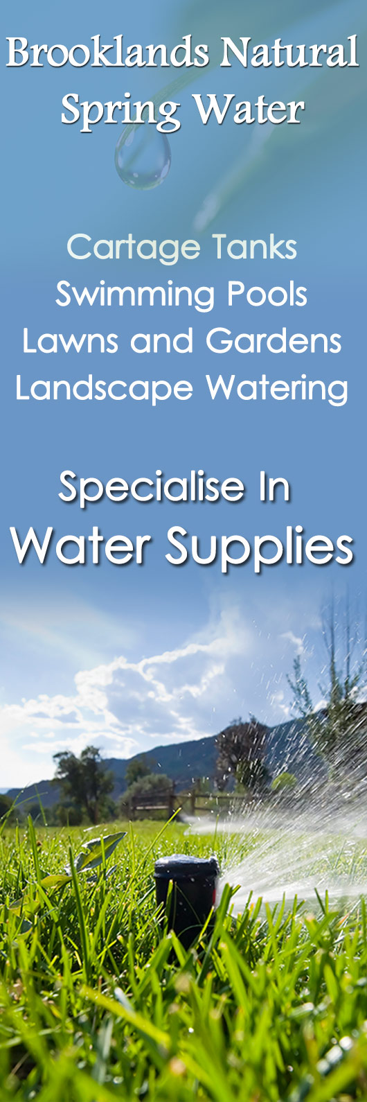 Brooklands Natural Spring Water - Promotion