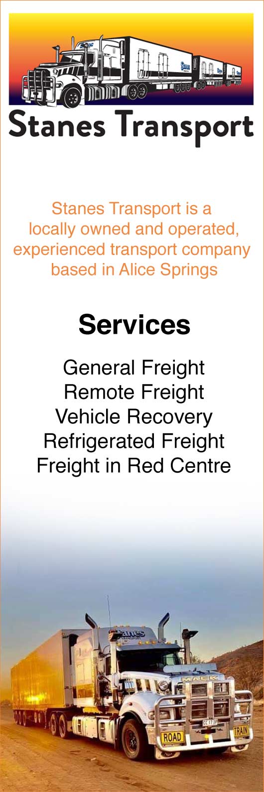 Stanes Transport - Promotion