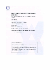 Bonded Asbestos Removal License