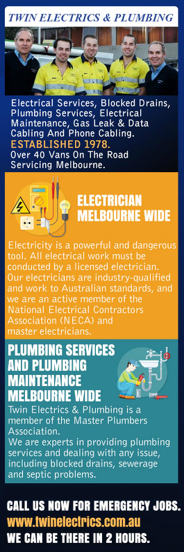 Twin Electrics & Plumbing - Promotion